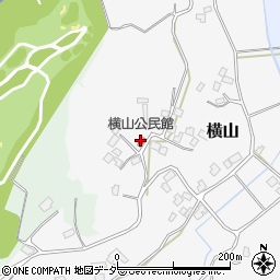 横山公民館周辺の地図