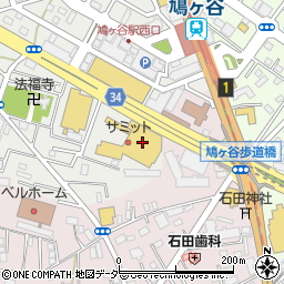 コトブキクリーニング　鳩ヶ谷駅前店周辺の地図