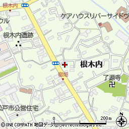 千葉県松戸市根木内358-2周辺の地図