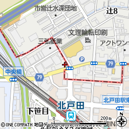 コンフォート北戸田周辺の地図