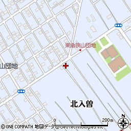 埼玉県狭山市北入曽1490-3周辺の地図