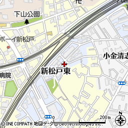 千葉県松戸市新松戸東12-6周辺の地図