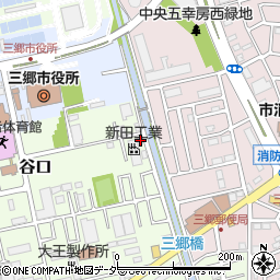 埼玉県三郷市谷口593周辺の地図