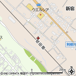 千葉県香取郡東庄町新宿125周辺の地図