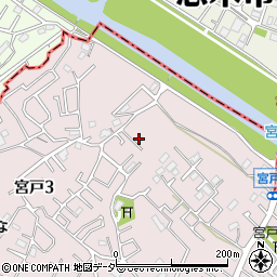 埼玉県朝霞市宮戸3丁目20周辺の地図