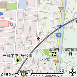 埼玉県三郷市幸房797周辺の地図