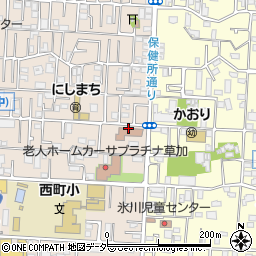 埼玉県草加保健所周辺の地図