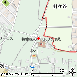 竹間沢変電所周辺の地図