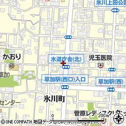 ニッポンレンタカー草加駅西口営業所周辺の地図