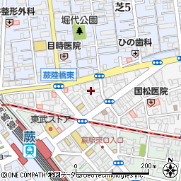 もつ焼 美々 蕨店周辺の地図