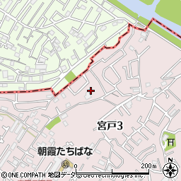 埼玉県朝霞市宮戸3丁目13-13周辺の地図