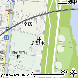 埼玉県三郷市岩野木371周辺の地図