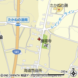 山梨県北杜市高根町箕輪877周辺の地図