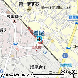 東武鉄道株式会社　増尾駅周辺の地図