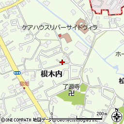 千葉県松戸市根木内周辺の地図