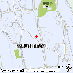 山梨県北杜市高根町村山西割665周辺の地図