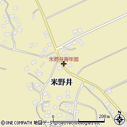 米野井青年館周辺の地図
