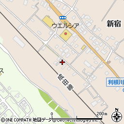 千葉県香取郡東庄町新宿122周辺の地図