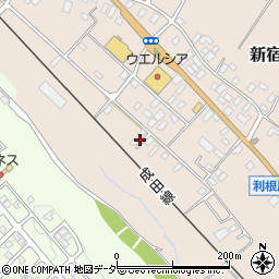 千葉県香取郡東庄町新宿121周辺の地図