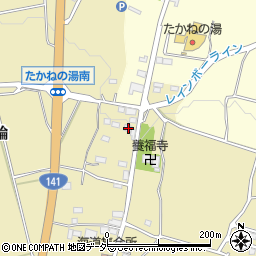 山梨県北杜市高根町箕輪874周辺の地図