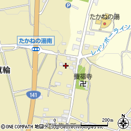 山梨県北杜市高根町箕輪875周辺の地図