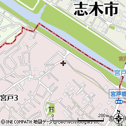 埼玉県朝霞市宮戸3丁目20-30周辺の地図