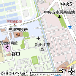 埼玉県三郷市谷口590-1周辺の地図