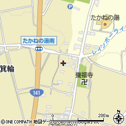 山梨県北杜市高根町箕輪871周辺の地図