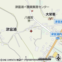 千葉県成田市津富浦1206-3周辺の地図