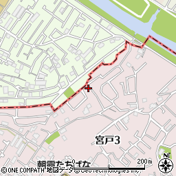 埼玉県朝霞市宮戸3丁目13-2周辺の地図