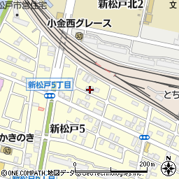 アムフラット新松戸周辺の地図