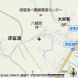千葉県成田市津富浦1206周辺の地図