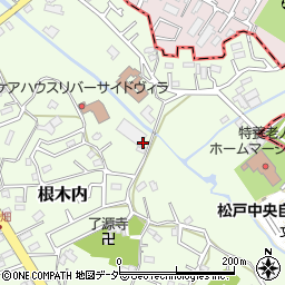 千葉県松戸市根木内149周辺の地図