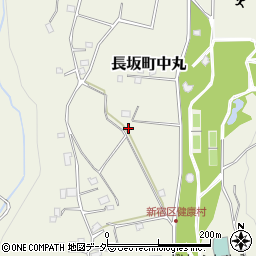 山梨県北杜市長坂町中丸周辺の地図