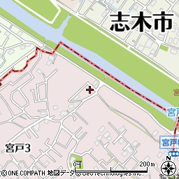 埼玉県朝霞市宮戸3丁目17-21周辺の地図