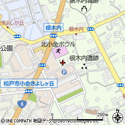 千葉県松戸市根木内256周辺の地図