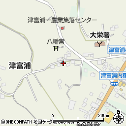 千葉県成田市津富浦1207周辺の地図
