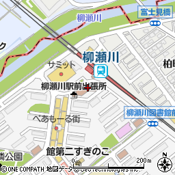 ファミリーマート柳瀬川駅前店周辺の地図