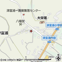 千葉県成田市津富浦1209周辺の地図