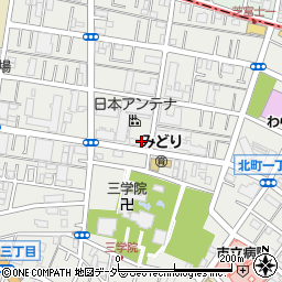 埼玉県蕨市北町周辺の地図