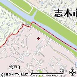 埼玉県朝霞市宮戸3丁目17周辺の地図