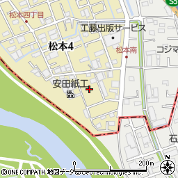 埼玉県さいたま市南区松本4丁目19周辺の地図