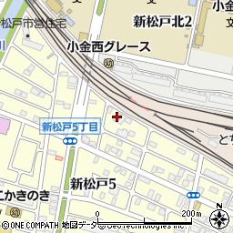 コスモス新松戸周辺の地図