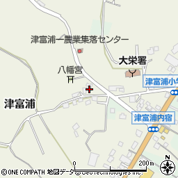 千葉県成田市津富浦1081-3周辺の地図