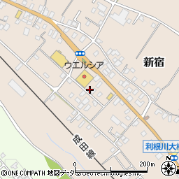 千葉県香取郡東庄町新宿1201-1周辺の地図