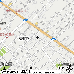 埼玉県入間市東町周辺の地図