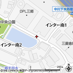 埼玉県三郷市インター南周辺の地図