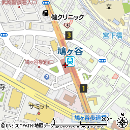 鳩ヶ谷駅市民センター　多目的ホール周辺の地図