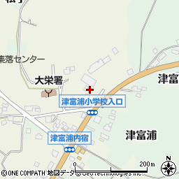 千葉県成田市津富浦1101-1周辺の地図
