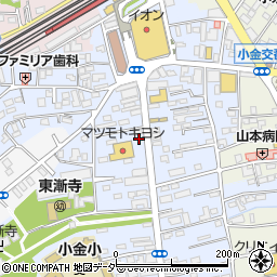 千葉県松戸市小金周辺の地図